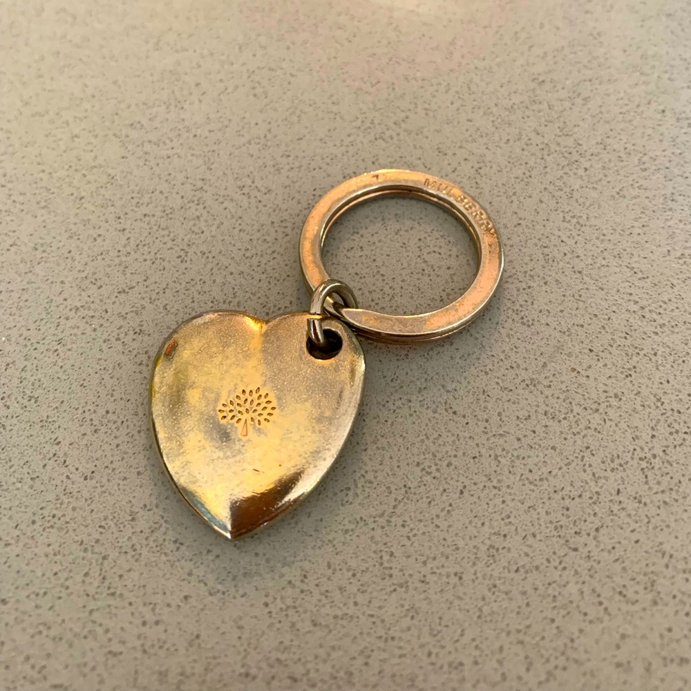 Mulberry heart keychain